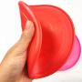 XIHONGSHIR Flying Frisbee, Dog Flying Disc, Dog Frisbee Soft, Tooth Resistant Training Fetch Pet Toys, Disc for Large and Small Dogs, Pack of 3 Non Toxic Dog Toys,Randomcolor,17.5cm
