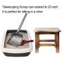 TOYPOPOR Stainless Steel Cat Litter Scoop 23 inches Telescoping Litter Scoop with Long Handle Perfect Scooper for Cats and Dogs