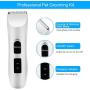 Nicewell Dog Clippers Cat Shaver, Low Noise Pet Grooming and Trimming Clippers Kit, USB Rechargeable Cordless Dog and Cat Grooming Set, Detachable Blade (Concise White)