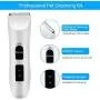 Nicewell Dog Clippers Cat Shaver, Low Noise Pet Grooming and Trimming Clippers Kit, USB Rechargeable Cordless Dog and Cat Grooming Set, Detachable Blade (Concise White)