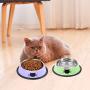 Legendog Cat Bowl Pet Bowl Stainless Steel Cat Food Water Bowl with Non-Slip Rubber Base Small Pet Bowl Cat Feeding Bowls Set of 3