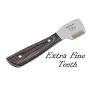 Brutul Bee Dog Grooming Coat Stripping Knife Stripper Trimmer Tool Wooded Handle Stripping Knives Set of 6 in Stainless Steel Non-Slip Tools for Grooming Dogs (Black)