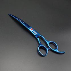 Kingstar Titanium Plating 7.0in. Professional Pet Scissors,Curved Scissors,Dog Curved Shears,Dog Grooming,Down-Pointed Curved Scissors
