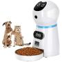 COVONO Automatic Cat Feeder, 3.5L Dog Food Dispenser, up to 4 Meals a Day / Portion Control / Voice Recording / Timer Programmable / Stainless Steel Bowl