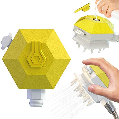 XoXa Pets Shower Bath Brush Attachment, Pet Combing Shower Sprayer,Pet Bath Brush Bathing Tool, Water Sprinkler Massaging Brush for Dogs and Cats,Washing Pets and Cleaning Tub