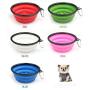 Interactive Slow Feeder Dogs Bowl , Safety& Collapsible& Foldable Feeding Pets Bowls for Traveling and Outdoor Activities (Orange)