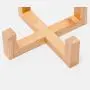 QINYUAN Cat Bowl, Cute Dog Food Water Feeder Pet Puppy Ceramic Drinking Dish with Wooden Rack Non-Slip Tableware Feeding Supply Accessorie QINYUAN Cat Bowl, Cute Dog Food Water Feeder Pet Puppy Ceramic Drinking Dish with Wooden Rack Non-Slip Tableware Feeding Supply Accessorie