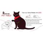 Pawmosa Elevated Bamboo Pet Table with Ceramic Bowls Raised/Anti-Slip Tilted Station Cats/Dogs Food/Drink Water-Resistant Surface Clean Feeding and Good Digestion for Pets