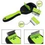 LEWARM Bristle Brush/Pin Brush/Bath&Massage Brush/Dematting Comb/Deshedding Comb for Dogs Cats 5-in-1 Pet Grooming Kit, Remove Undercoat MatsTangled Hair & Improve Circulation