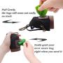 bellerata Poop Bag Holder for Leash with One Free Roll of Compostable Poop Bag, Cute Backpack Shape Dog Poop Bag Dispenser, Canvas with PU Leather & Metal Carabiner Clip