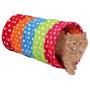 Royal Pet Club Playing Tunnel, Fleece, Ø 25 × 50 Cm, Colourful