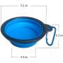 leqingchun Portable Travel Bowl Silicone pet Bowl, Collapsible Dog Bowl, cat Bowl Water Supply Travel Bowl