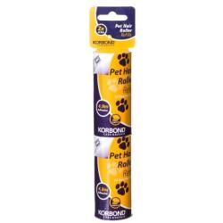 Korbond 2 x 4.9 M Fragranced Pet Hair Roller Refill