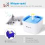isYoung Cat Water Fountain 84Oz/2.5L Pet Water Fountain Dog Water Dispenser Pet Drinking Fountain for Dog, Cat and Small pet