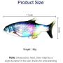 Weidasi Electric Moving Fish Toys with Flashing Lights and Music, Realistic Simulation Fish Toy for Cats, Fun Toy for Cat Exercise, Beating Fish Toys, Swing Fish Interactive Cat Toys