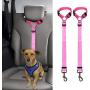 Doggy Car Headrest Restraint - Animal Safety Seat Belt Strap - Adjustable Nylon Fabric Harness for Dog – Easy Vehicle Travel with Pet – Durable Zipline & Tether Backseat for Traveling