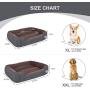 Warmer Pet Dog Beds for Small/Medium/Large Dog,Rectangle Pet Bed Thickened Enough with Soft Coral Fleece and Non-Slip Bottom ,Durable Dog Sofa Couch Pet Bed