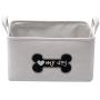 Canvas Durable Dog Storage bin, Dog Toy Basket, Storage Bins for Dog Toys - Perfect for organizing pet Toys, Blankets, leashes, Bones and Treats