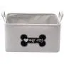 Geyecete Canvas Fabric Dog Toy Basket - Laundry Basket Storage Bin for Dog Toys, Dog Blanket, Dog Clothes Storage