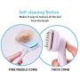 Folomie Professional Self Cleaning Slicker Brush for Dogs and Cats– Cleaning Grooming Comb for Long or Short Haired Dogs