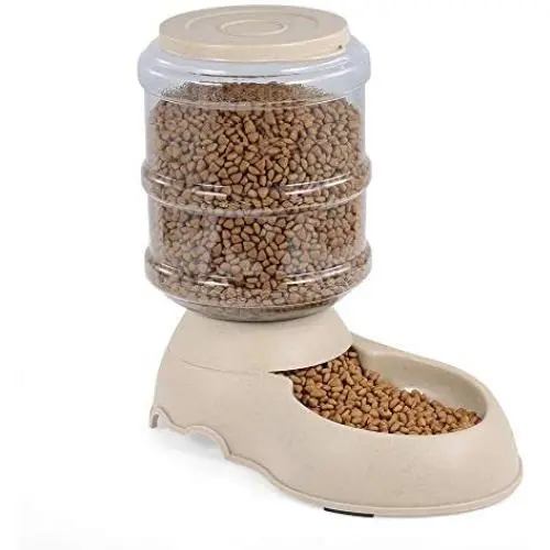 Decdeal 3.75L Dog Cat Automatic Gravity Food Dispenser Feeder Food Bowl Large Capacity Food Dispenser for Pet Decdeal 3.75L Dog Cat Automatic Gravity Food Dispenser Feeder Food Bowl Large Capacity Food Dispenser for Pet