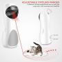 Gexmil Cat Laser Toy Automatic Interactive Toys for Cats Kitten Dogs USB Charging & Battery Powered 5 Random Pattern Fast Slow Light Flashing Model