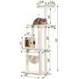 Armarkat Classic Cat Tree Model A7005 Beige/14 D x 34'' W x 70'' H Armarkat Classic Cat Tree Model A7005 Beige/14 D x 34'' W x 70'' H