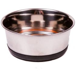 GoGo Pet Products Stainless Steel Weighted No Skid Pet Dog Bowl, 10-Ounce