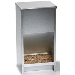 Little Giant Large Steel Poultry Feeder Galvanized High Capacity Poultry Feeder, 25 lbs (Item No. 171267)