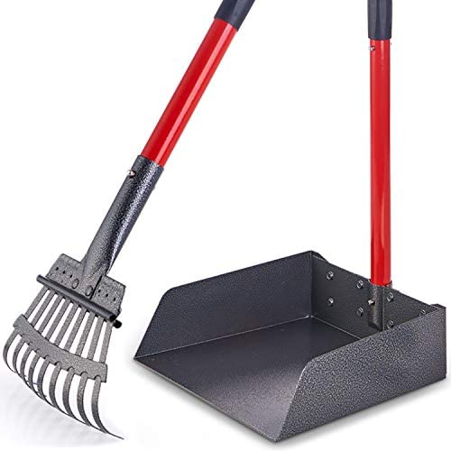 Pawler Bigger Dog Pooper Scooper for Large and Small Dogs, Easy to Use Rake and Tray Set for Pets, Great for Lawns, Grass, Dirt, Gravel