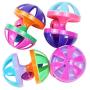 ocijf179 Cat Toy Pet Cat Kitten Dumbbell Bell Ball Scratch Training Game Interactive Playing Toy - Random Color