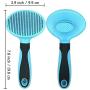 Pet Grooming Brush for Dogs and Cats with Short to Long Hair,Portable Self Cleaning Slicker Brush Pet Soft Comb