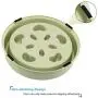 UPSKY Slow Feeder Dog Bowl No Choking Slow Feeder Bloat Stop Dog Food Water Bowl with Funny Pattern