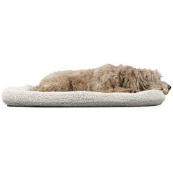 Furhaven Pet - Snuggly Soft Bolster Dog Bed & Tufted Crate Pillow Dog Cushion for Dogs & Cats - Multiple Styles, Sizes, & Colors