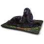 DayDayFun Primitive Country Cat Mat Pastel Colored Ikat Style Pattern with Grunge Look and Geometric Motifs Machine Washable Pet Bed Liner Multicolor