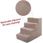 Majestic Pet Velvet Suede Pet Stairs, Foam Feeling Pet Step, Steps for Dogs & Cats, Puppy & Kitty Ramp