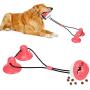 PetBonus Dog Chew Toys, Pet Rope Toys with 2 Suction Cups, Dog Puzzle and Teeth Cleaning Toy, Interactive Treat Food Dispensing Toys for Small Medium Large Dogs