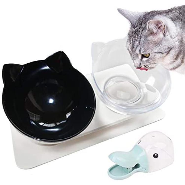 XKX Elevated Dog Bowls for Small Dogs and Cats, Stainless Steel Dog Food  and Water Bowls with Stand and Silicone Mat, Raised Dog Cat Feeder, Dog  Dishes, Pet Bowls for Puppies and