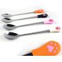 Coolrunner 4 Pack Can Food Spoon, Dog Cat Stainless Steel Food Spoon