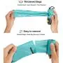 Potaroma LED Flashlight Dog Poop Bag Dispenser with 7 Rolls of Pet Waste Bags, Doggie Poop Bags Distributor Holder with Leash Hook and 3 Extra LR44 Batteries