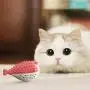 ocijf179 Cat Toy Pet Cat Kitten TPR Puffer Fish Toothbrush Catnip Molar Soft Bite Chew Play Toy - Blue ocijf179 Cat Toy Pet Cat Kitten TPR Puffer Fish Toothbrush Catnip Molar Soft Bite Chew Play Toy - Blue