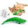 Ronton Cat Toothbrush Catnip Toy - Durable Hard Rubber - Cat Dental Care, Cat Interactive Toothbrush Chew Toy