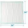 Medline - MSC282070LB Heavy Absorbency Underpads, 36'' x 36'' Quilted Fluff and Polymer Disposable Underpad, 50 Per Case, Great Protection as Bed Pads and Pee Pads