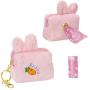 PetsHome Dog Poop Bag Holder Cute Plush Dispenser with Leash/Bag Clip and 1 Roll (15 Dog Poop Bags) Pink PetsHome Dog Poop Bag Holder Cute Plush Dispenser with Leash/Bag Clip and 1 Roll (15 Dog Poop Bags) Pink