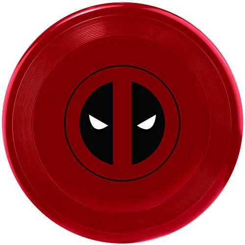 Buckle-Down Dog Toy Frisbee Flyer Deadpool Logo Red Black White