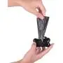 SDYK 450 Counts pet Poop Bags cat Dog garbage Waste Bags Earth-Friendly Large Black 30 Rolls with Dog Bone Waste Bag Dispenser(450 bags)