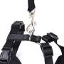 Mile High Life | Car Dog Harness Plus Connector Strap | Dog Seat Belt | Double Breathable Mesh Fabric with Car Vehicle Safety Seat Belt
