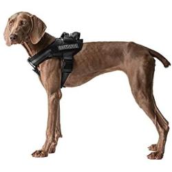 OneTigris Service Vest Dog Harness, No Pull Dog Harness with Handle& Reflective Patches for Adjustable Service Dogs Large Medium Size