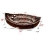 JOYELF Dog Bed with Washable Cover Pirate Ship Plush Soft Warming Pet Bed for Cats or Dogs with Breathable Soft Cotton and Squeaker Toys as Gift