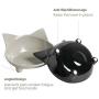 Cat Bowl, Cat Bowls for Food and Water,Shallow cat Bowls for Wet Food ,Non Slip Pet Feeding Dish ,Pet Food & Water Bowls Set of 3